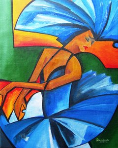 Dance in blue, 2008 (acrílico sobre tela)